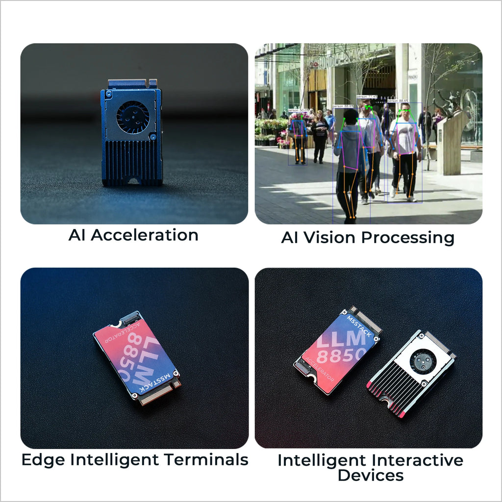 M5Stack Official AI-8850 LLM Accleration M.2 Module (AX8850)