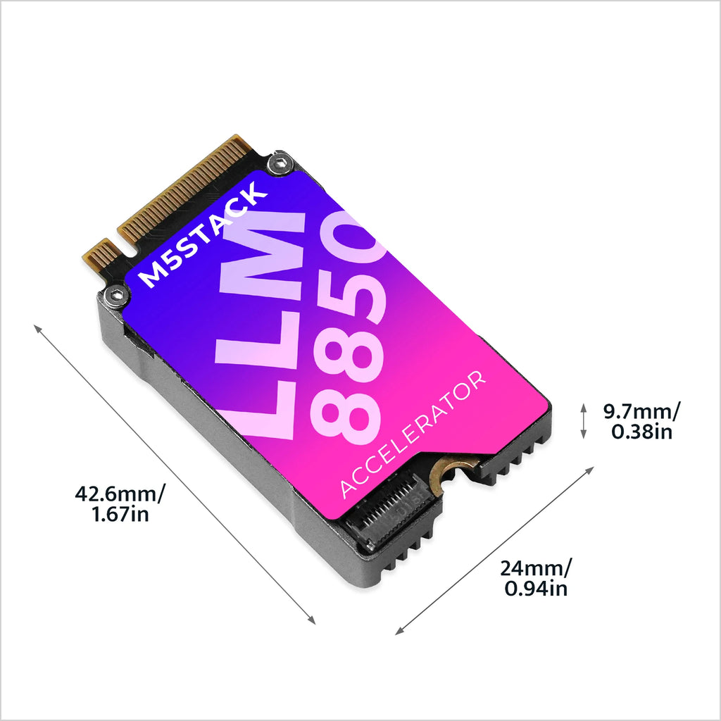 M5Stack Official AI-8850 LLM Accleration M.2 Module (AX8850)