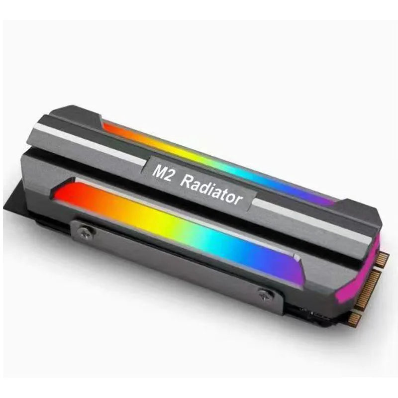 ICE Whale M.2-１ ARGB Sync Computer M.2 2280 SSD Radiator Aluminum M.2 Nvme Cooler Heatsink Solid State Drive Heat Sink Cooler