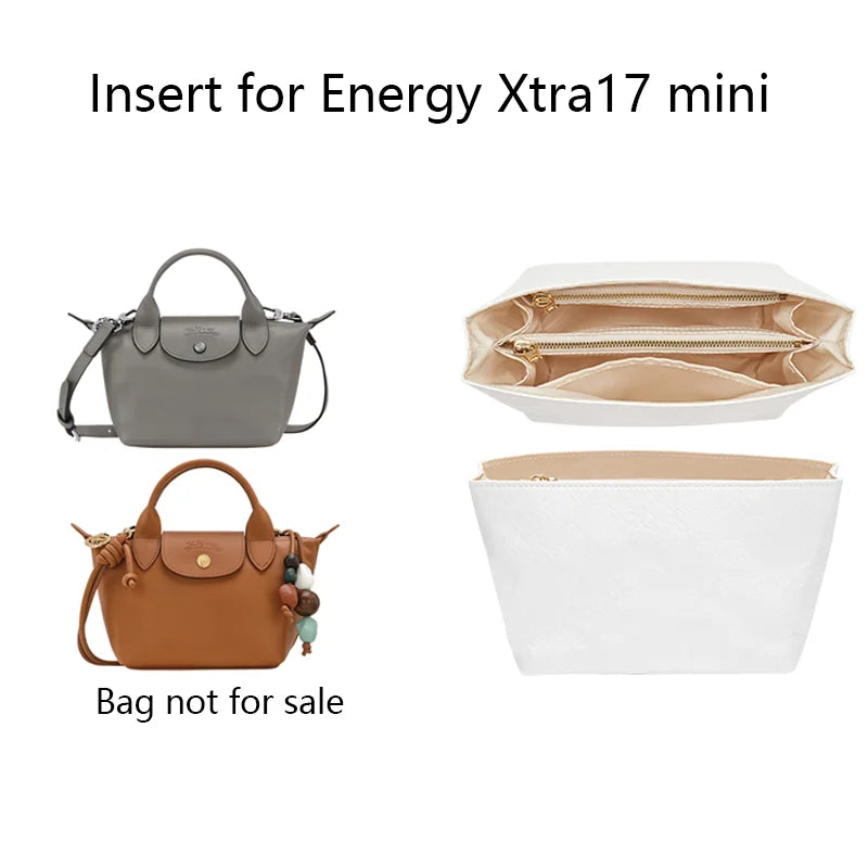 Bag Organizer Insert For Longchamp Energy Small Medium Mini Bag Dupont Paper Bag Support Bag Insert Inner Bag Bag Accessories