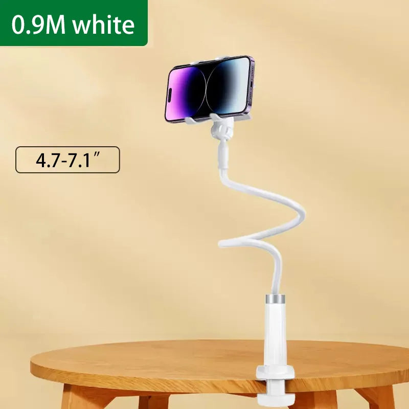 90cm Phone Holder Stand Lazy Bracket Headrest Bed 360 Flexible Long Arms Clamp Mount For iPhone Samsung and 3.5~6.7" Device