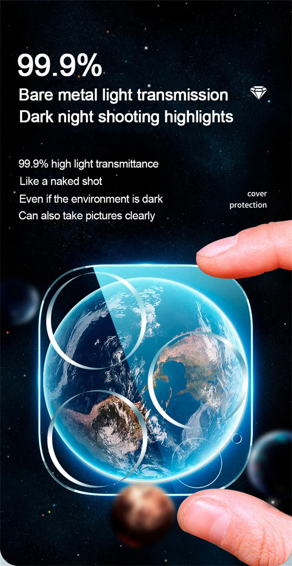 3pcs HD Camera Lens Protection Glass Film For iPhone 16 14 15 Pro Max Plus Full Cover Lens Protector For 13 11 12 PRO Mini