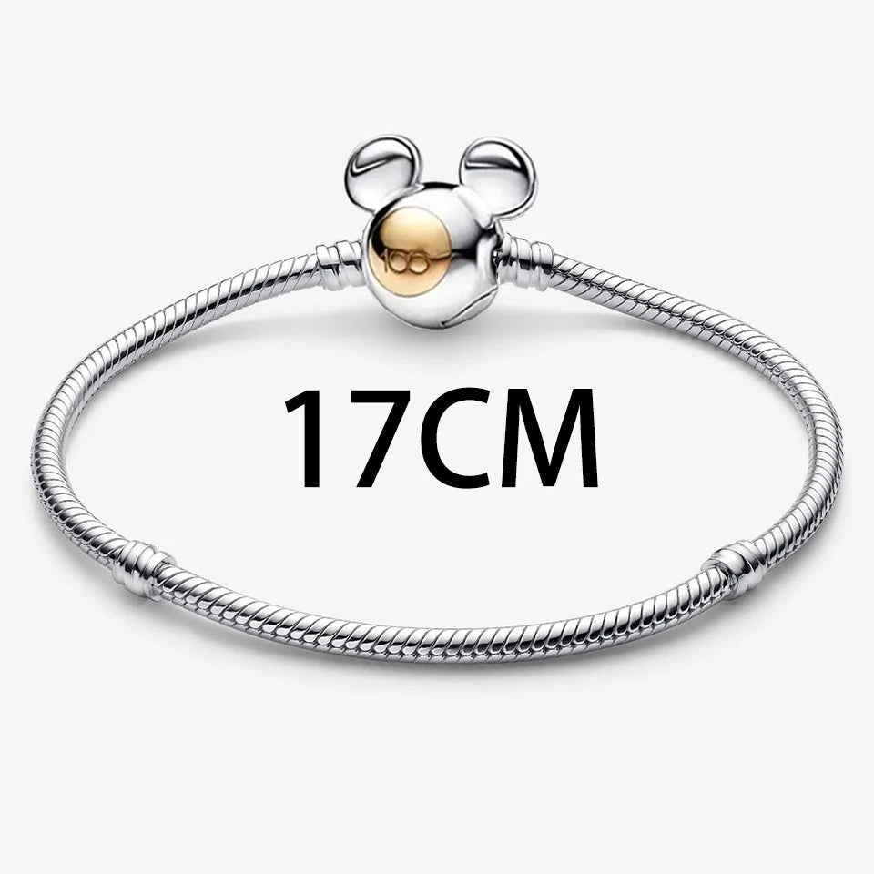 New 925 Silver Gold Bear Love Dog Bead Eternal Lucky Leaf Pumpkin Car Pendant Fashionable DIY Charm Exquisite Jewelry Gift