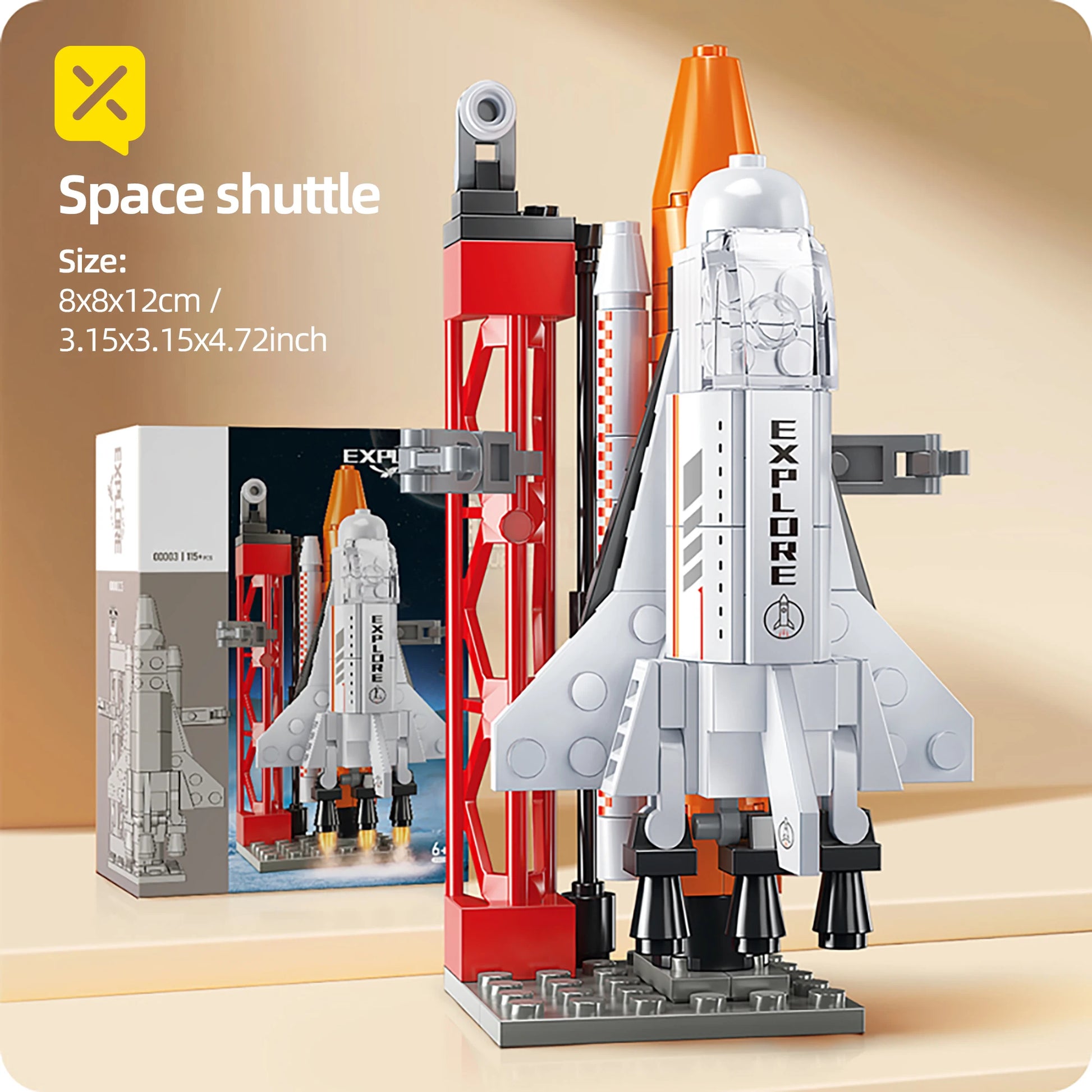 ToylinX 133 PCS Space Exploration Shuttle Building Set Toys Space Rocket Building Toys for Kids Educational Toy for Boys Girls