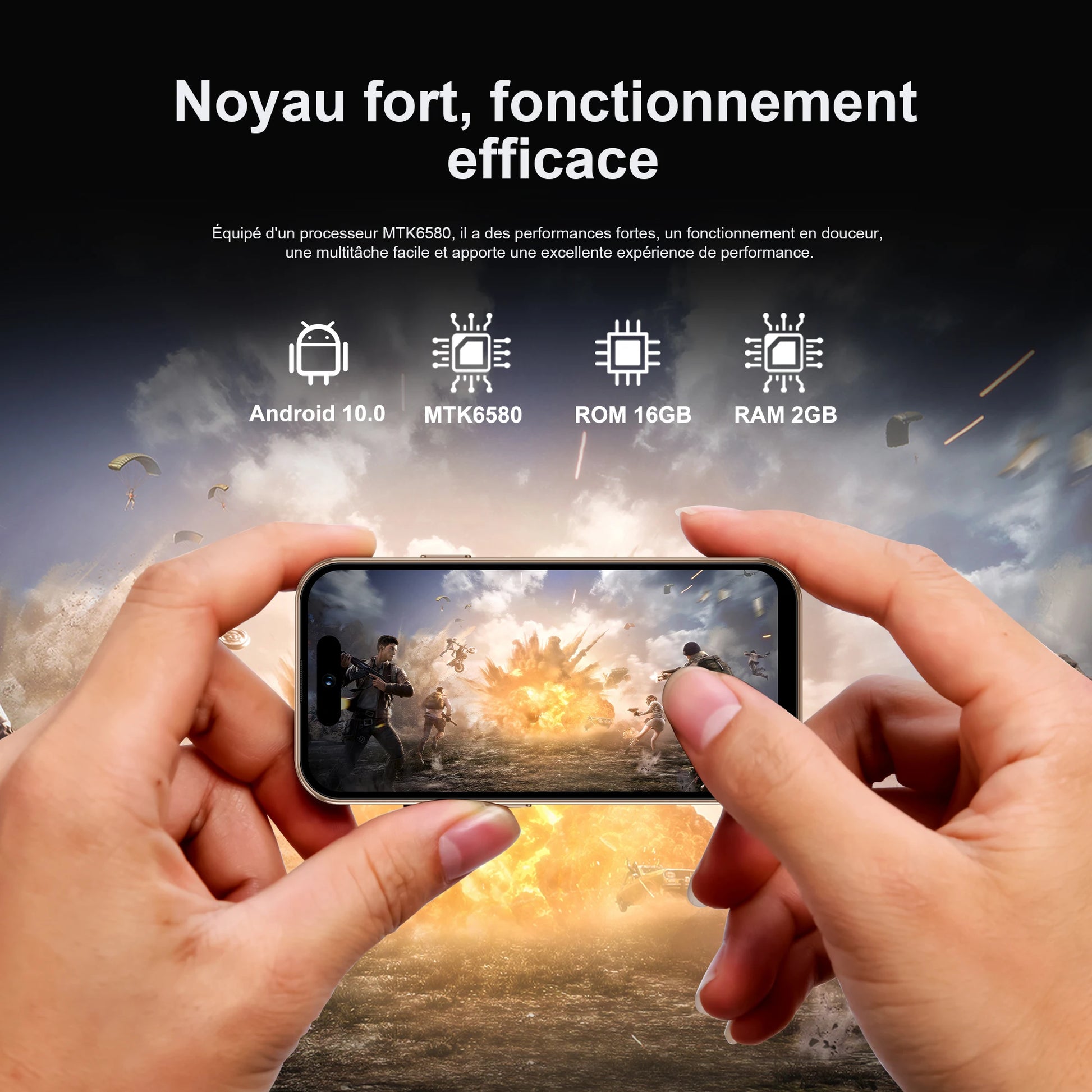 SERVO Mini Android Smartphone Dual SIM RAM 2GB ROM 16GB 3G WCDMA Play Store WiFi Hotspot Face Unlock 4.0" Small Size Smart Phone