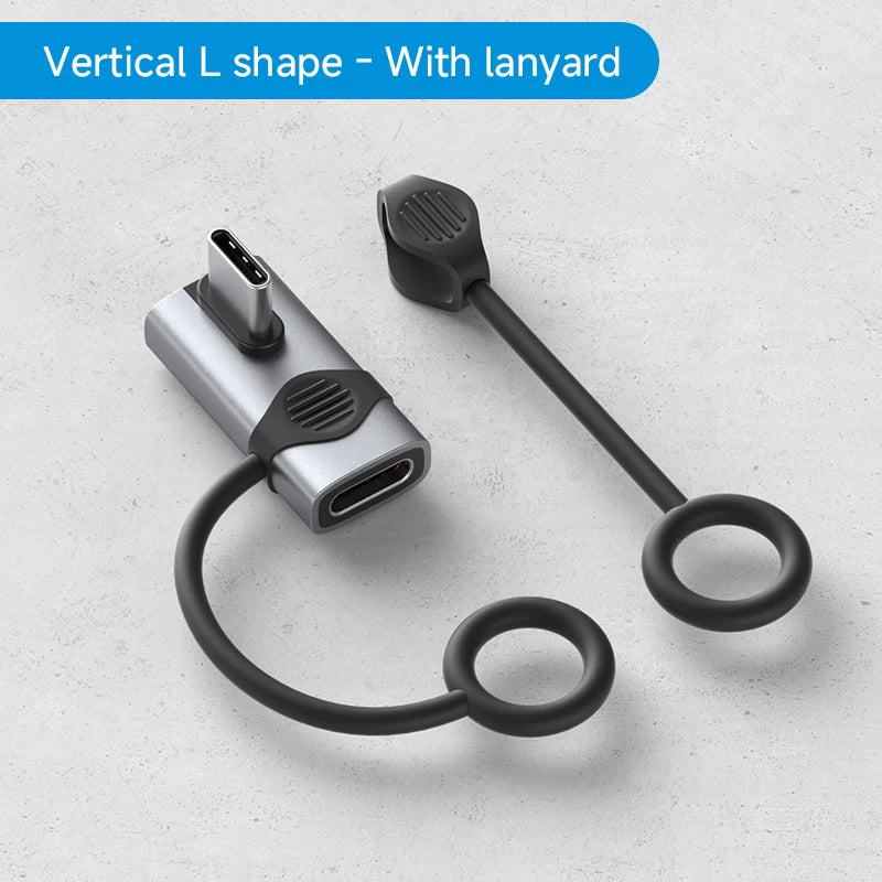 Hagibis 240W USB C to C Adapter 40Gbps 8K 60Hz 90 Degree Converter USB4 Adapter for Thunderbolt 4/3 MacBook iPhone 17 Pro Tablet