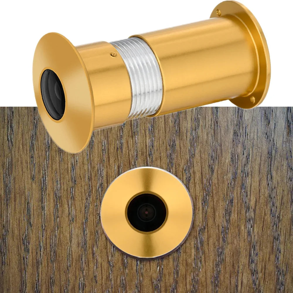 1.66mm Lens Door Eye Hole Wired IP Camera 1080P 170 Degree Wide Angle FishEye CCTV Security Mini Camera Audio TF Card Slot Onvif