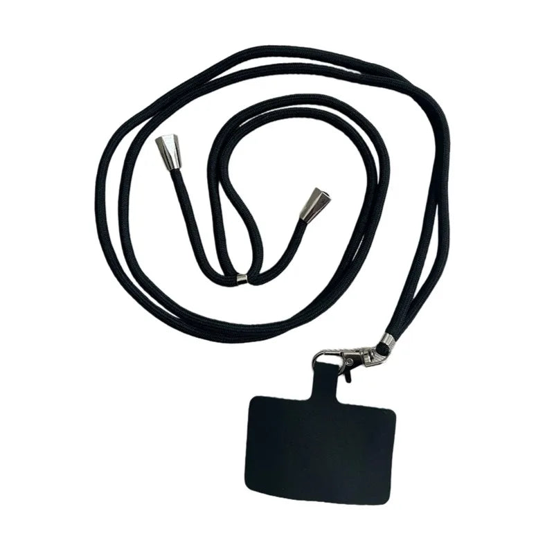 Soft Phone Lanyard Strap Patch For All Phone Cases Solid Color Household External Hanging Neck Freeing Hands And Preventing Loss