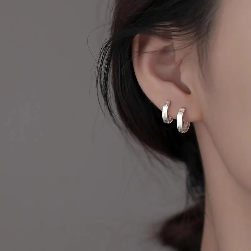 New 925 Sterling Silver Stud Earrings Golden Pretzel Clear CZ Geometric Punk For Women Girl Gift Jewelry Dropshipping Wholesale