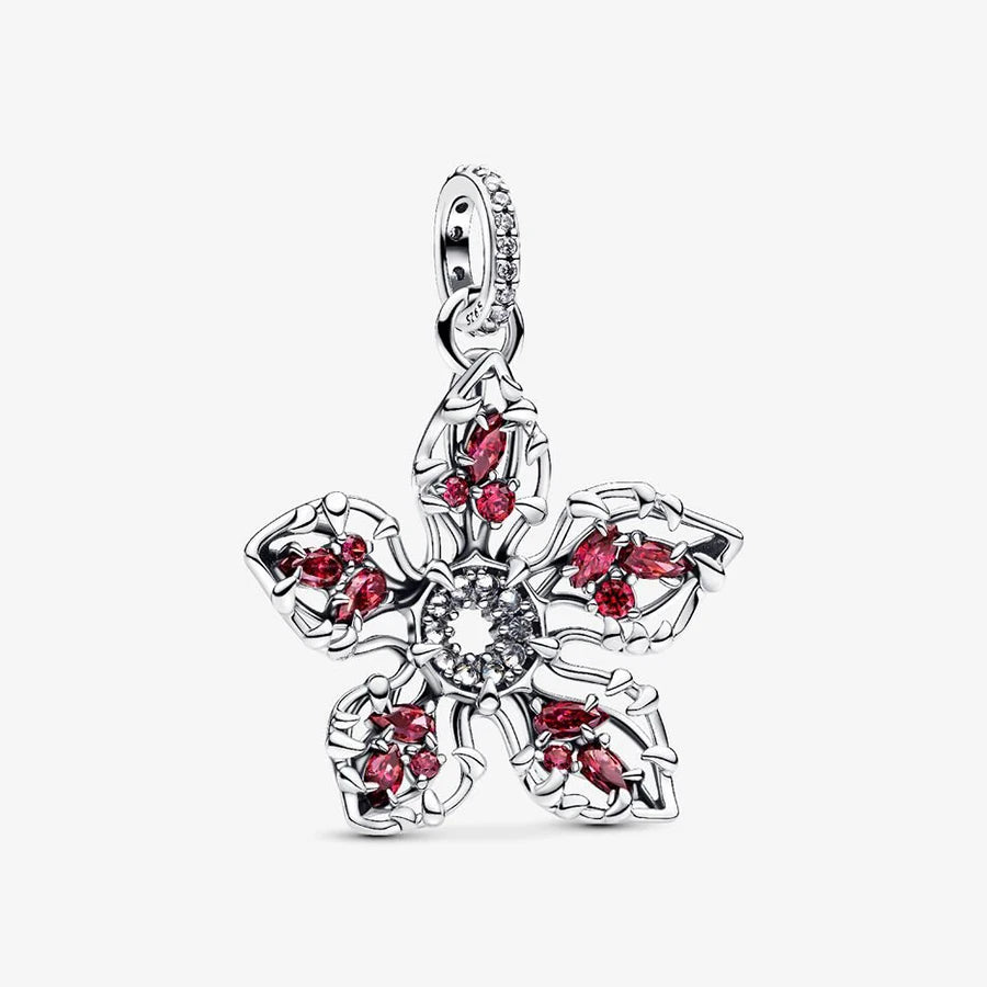New 925 Silver Lucky Sparkling Love Cannibal Flower Beads Hot Selling Eternal Monster Gem Pendant Fashion DIY Charm Jewelry Gift