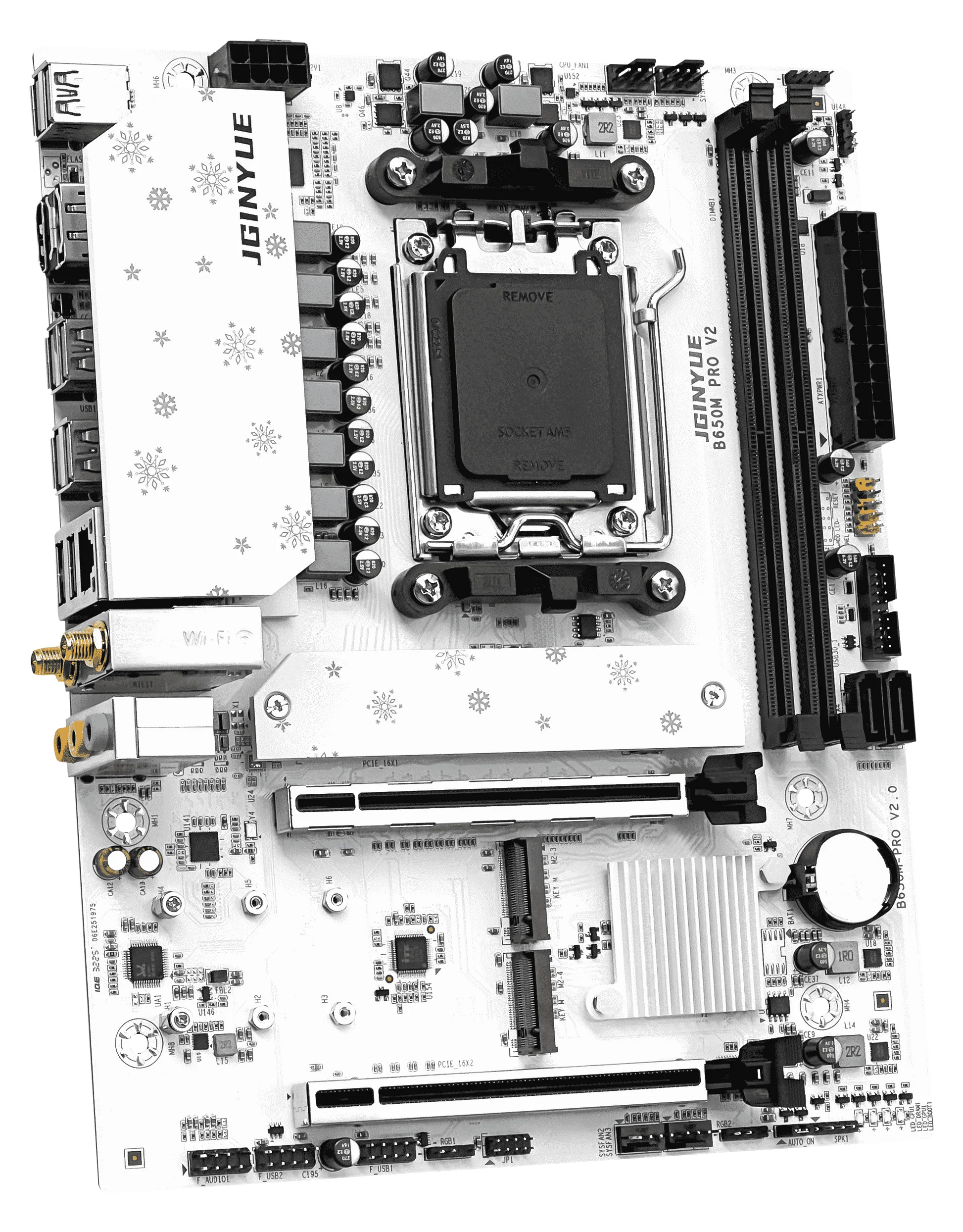 JGINYUE B650M PRO V2 AM5 Motherboard M-ATX For AMD® Ryzen7000/8000/9000 Series DDR5 MAX 96GB RAM M.2 Slot*3 PC computer no-WiFi