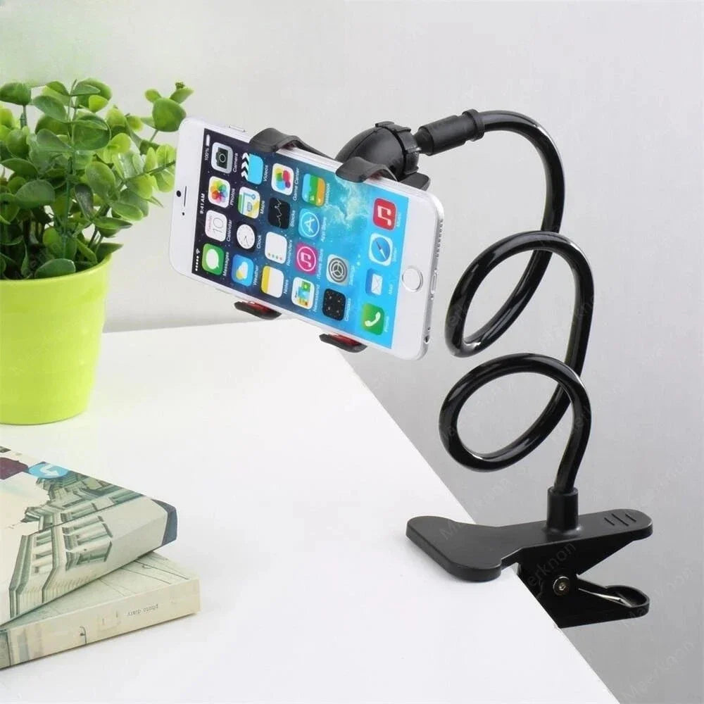 Universal Long Arm Lazy Person Bracket Mobile Phone Clamp Bedside Desktop Support For iPhone Xiaomi Huawei Samsung Phone Stands