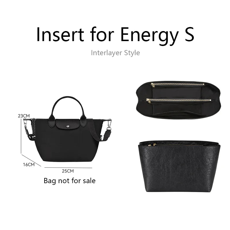 Bag Organizer Insert For Longchamp Energy Small Medium Mini Bag Dupont Paper Bag Support Bag Insert Inner Bag Bag Accessories