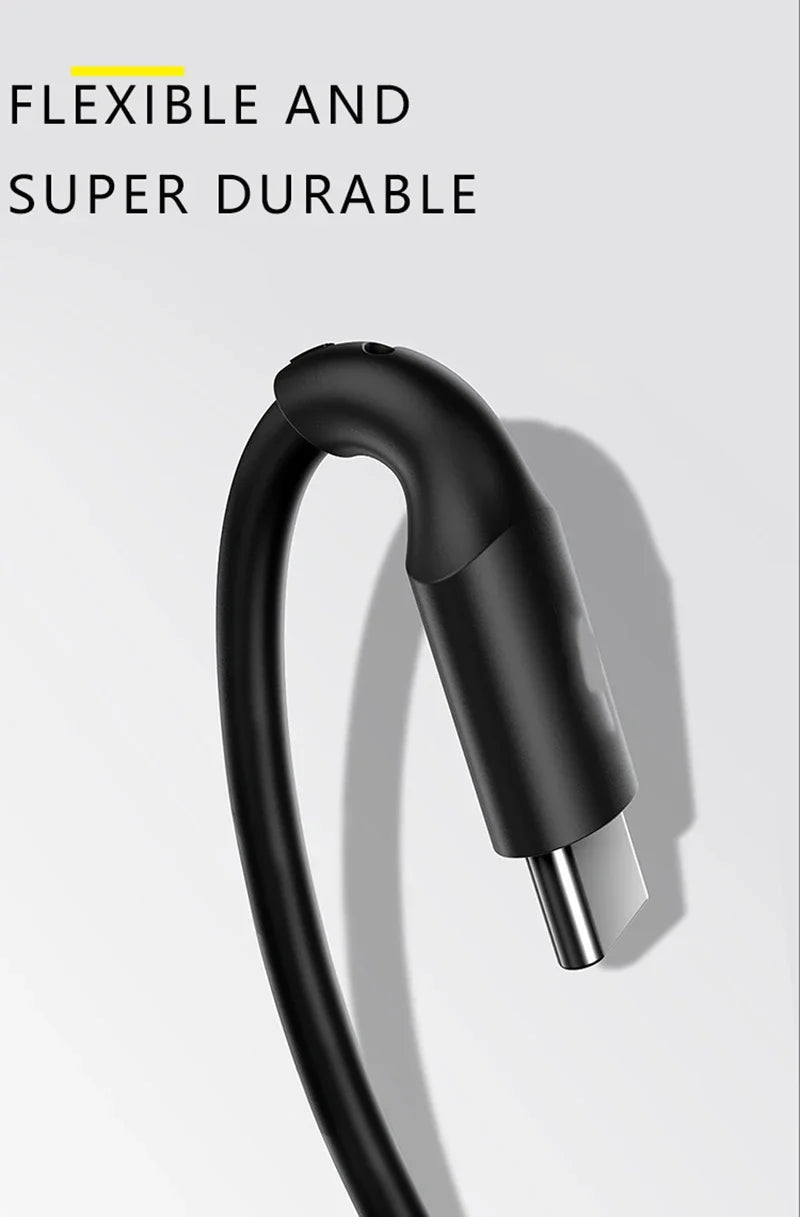 Spring Telescopic Cable For iPhone 15 14 Samsung Xiaomi OnePlusCar USB Type C 66W & LIGHTNING PD Fast Charging Type C to Type C