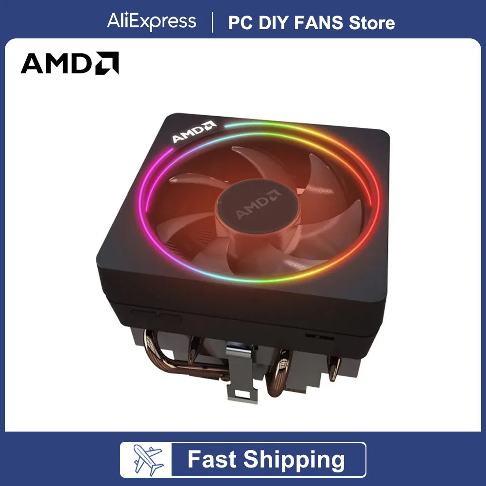 AMD Wraith Cooler RGB Support AMD Motherboard Support AMD R3 R5 R7 R9 CPU Cooler Fan