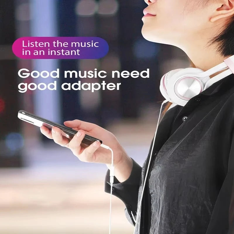 NNBILI For Lighting Headphone Adapter for IPhone 11 12 13 14 PM 12Mini SE 2020 XS XR X 8 7 + IOS To 3.5 Mm Jack AUX Audio Cable