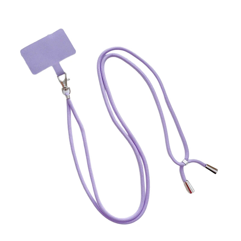 Soft Phone Lanyard Strap Patch For All Phone Cases Solid Color Household External Hanging Neck Freeing Hands And Preventing Loss