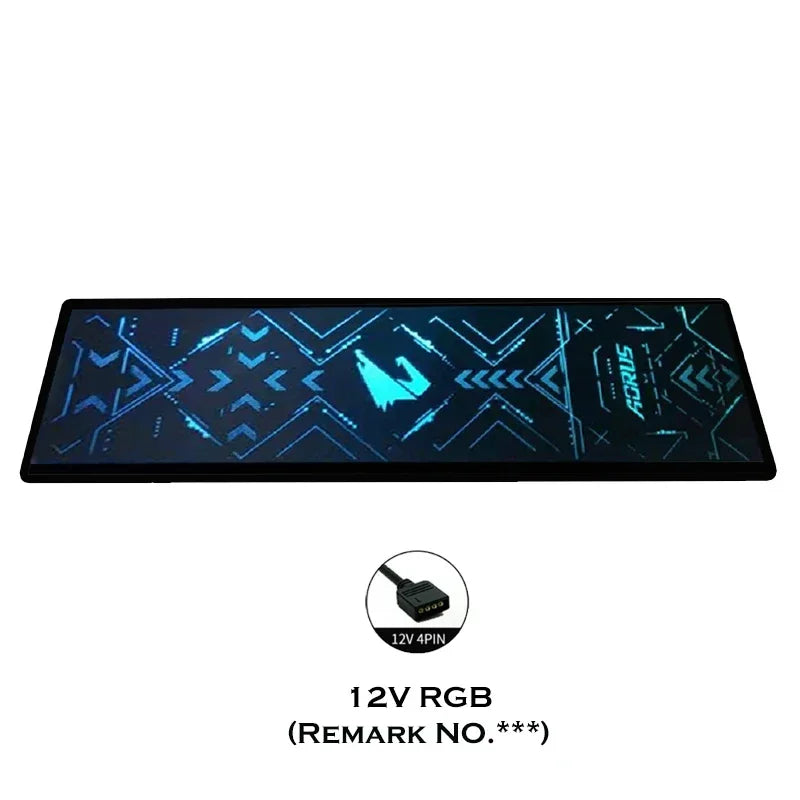 DIY RGB Lighting Panel For PC Case Decoration,VGA Backplate Side Board Symphony A-RGB Colorful RGB AURA SYNC MOD Water cooling