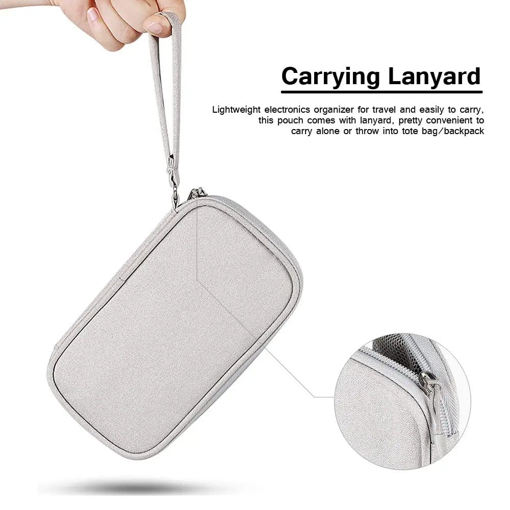 1pc Electronic Organizer Small Travel Cable Organizer Bag, Digital Gadget Organizer Case, Waterproof Travel Gear Storage