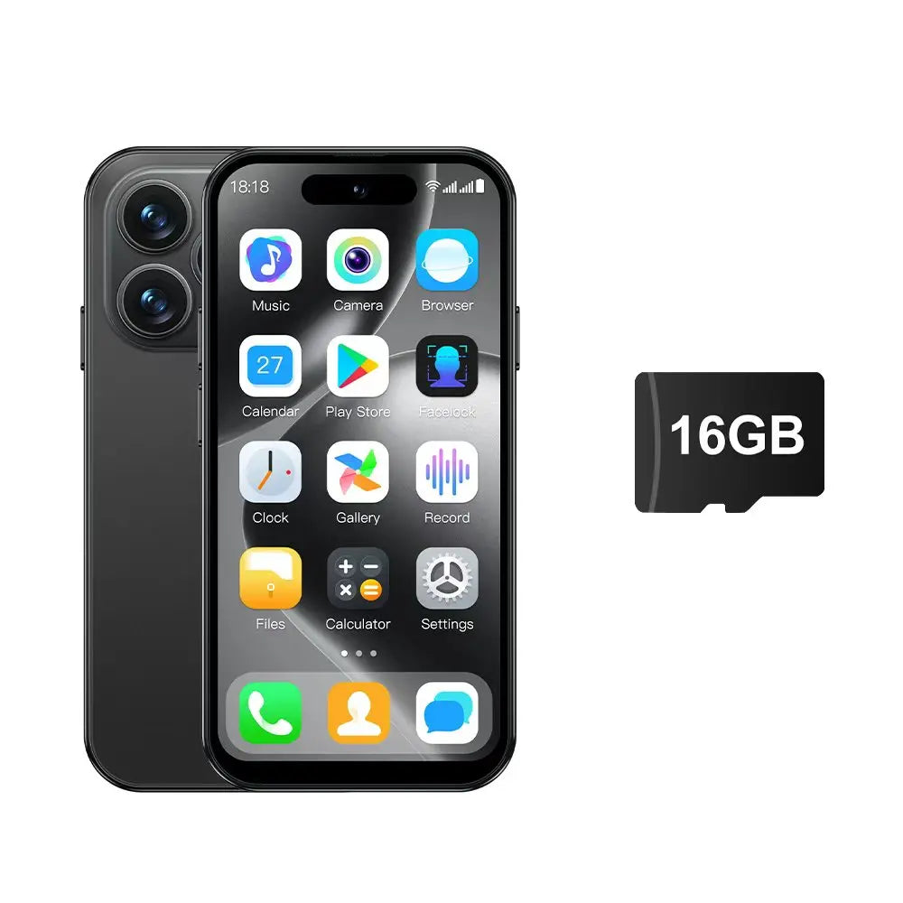 SERVO Mini Android Smartphone Dual SIM RAM 2GB ROM 16GB 3G WCDMA Play Store WiFi Hotspot Face Unlock 4.0" Small Size Smart Phone