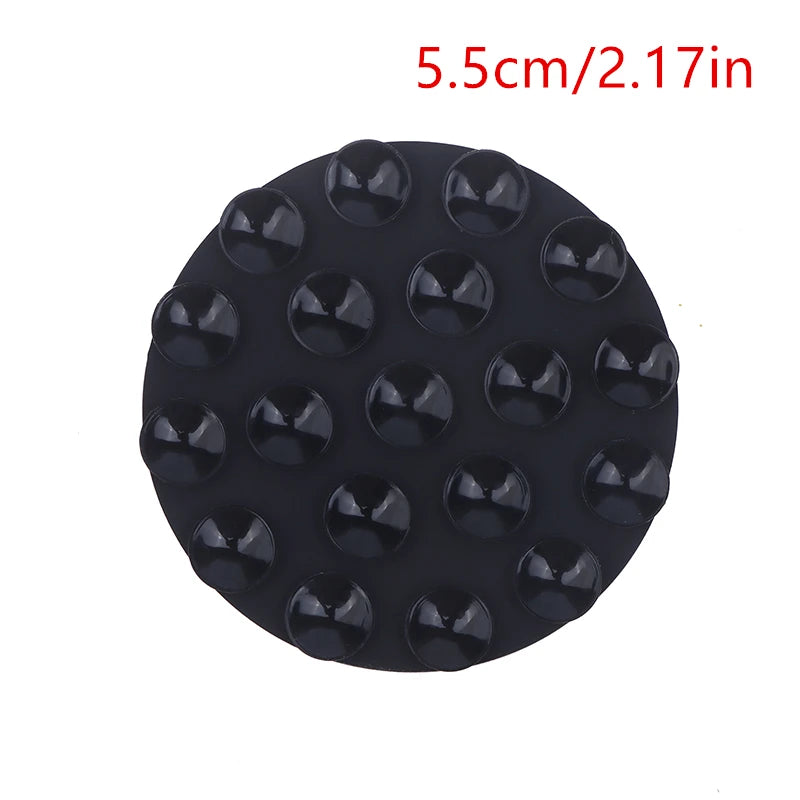 Double Side Silicone Suction Pad For Mobile Phone Fixture Suction Cup Backed Adhesive Silicone Rubber Sucker Pad For Fixed Pad