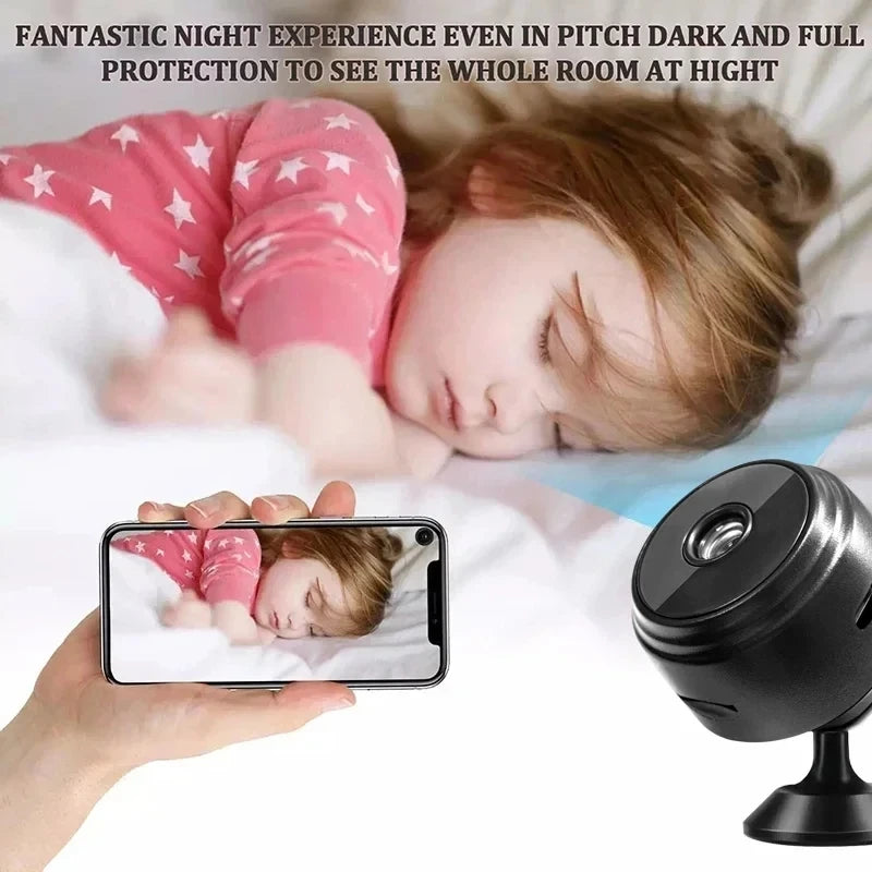 A9 Portable WiFi Wireless Mini Camera Security Monitoring with Voice Recorder for Infants/Pets Smart Home Video Surveillance