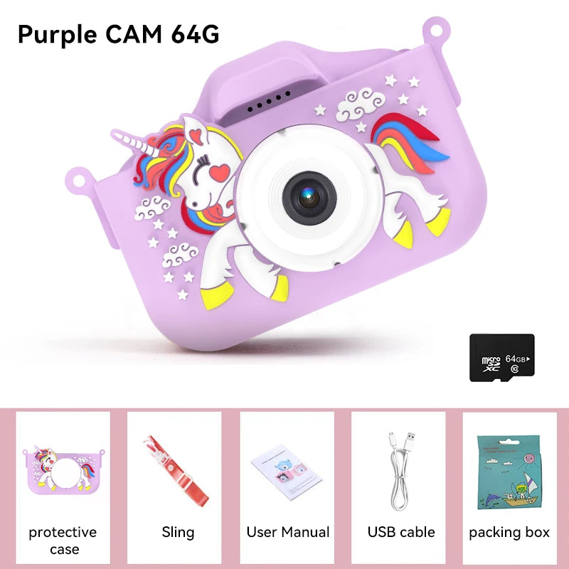 Christmas Children Camera HD 1080P Toddler Digital Video Camera 2.0inch Kids Camera with Silicone Cases Toys for Christmas Gifts