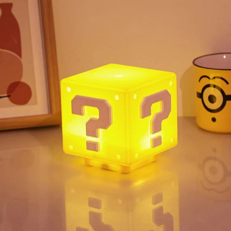 LED Question Mark Night Light With Music Anime Peripheral Children's Bedroom Bedside Lamp USB Rechargeable Gift
