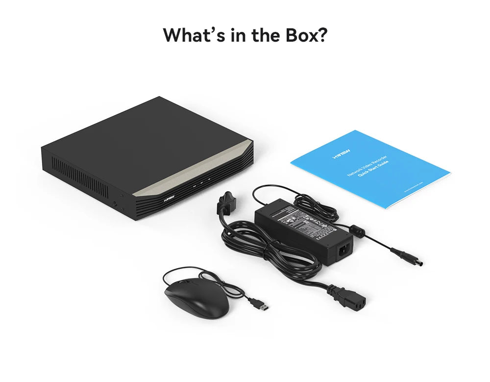 H.View 4K 8Ch Poe Nvr Cctv Security System H.265 Video Audio Recorder 8Mp Network Surveillance For Poe Ip Camera Onvif