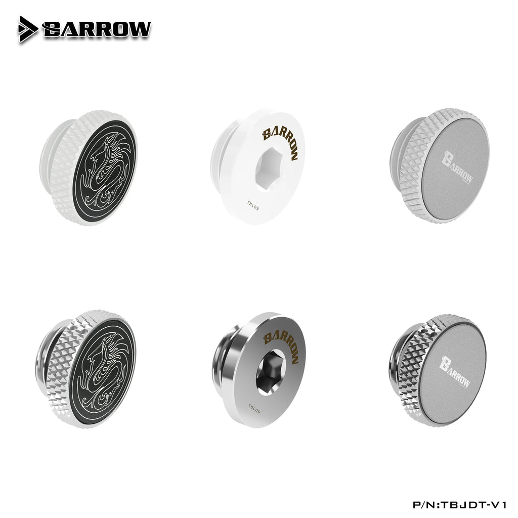 Barrow G1/4'' Plug Brass Sealing Lock Dragon Logo Special Edition Cooler Plug Computer Water Cooling Accessories Fitting