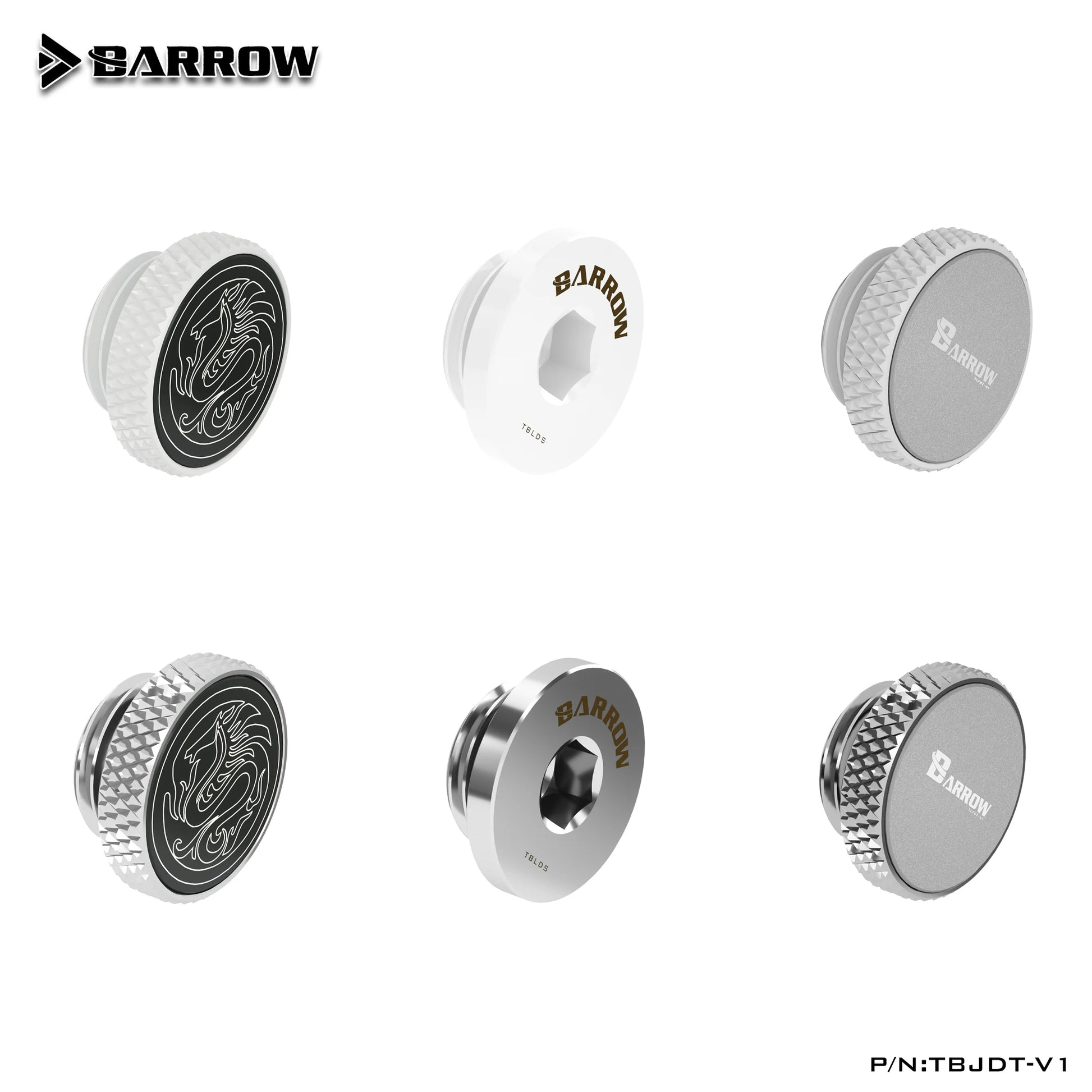 Barrow G1/4'' Plug Brass Sealing Lock Dragon Logo Special Edition Cooler Plug Computer Water Cooling Accessories Fitting