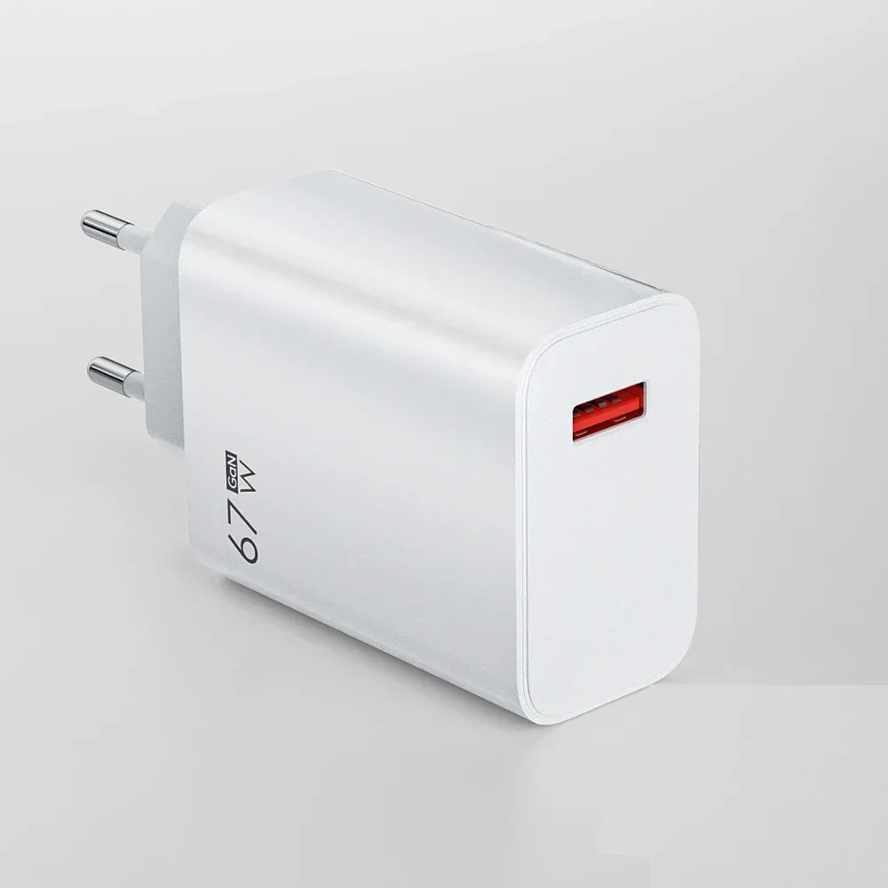 67W USB Fast Charger For Xiaomi 6A Type C Cable Phone Power Adapter For Mi 12 11 POCO X5 X4 Pro Redmi Note9 10 11 Charging Line