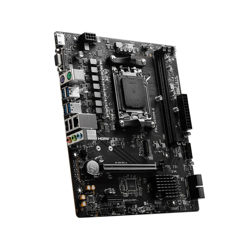 MSI PRO B650M-E AMD B650 Supports DDR5 6800+MHz (OC) 128GB AMD Ryzen ™ 9000 8000 Series motherboard Socket AM5