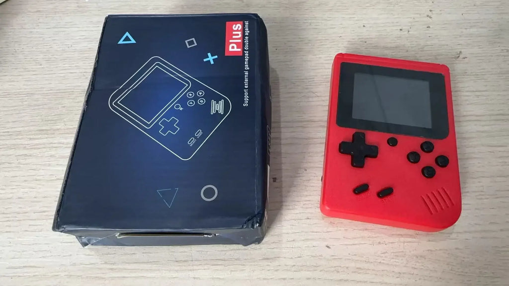 Red Retro Handheld Game Console for Kids  400 Classic Games  Rechargeable   TV-Connectable
