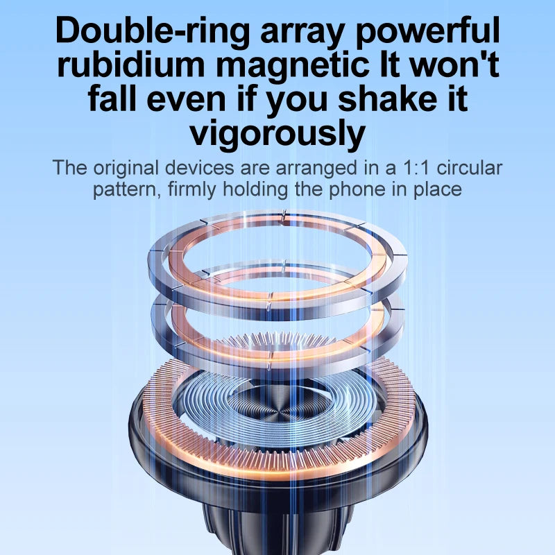 2025 New Car Magnetic Vacuum Adsorption Bracket 360° Rotating Desktop Wall Bathroom Vlog Portable Electric Sucker Holder