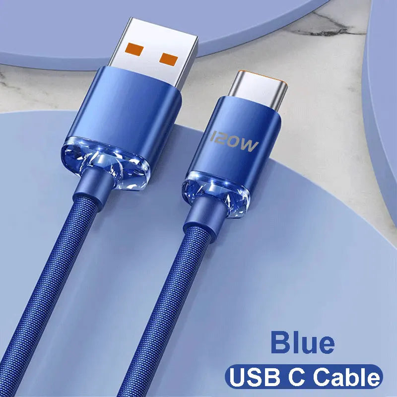 NNBILI NEW 120W USBA To Type C To USBC Cable For iPhone 15 16 17 series PD Fast Charging USB C Data Cord For Xiaomi OPPO Samsung
