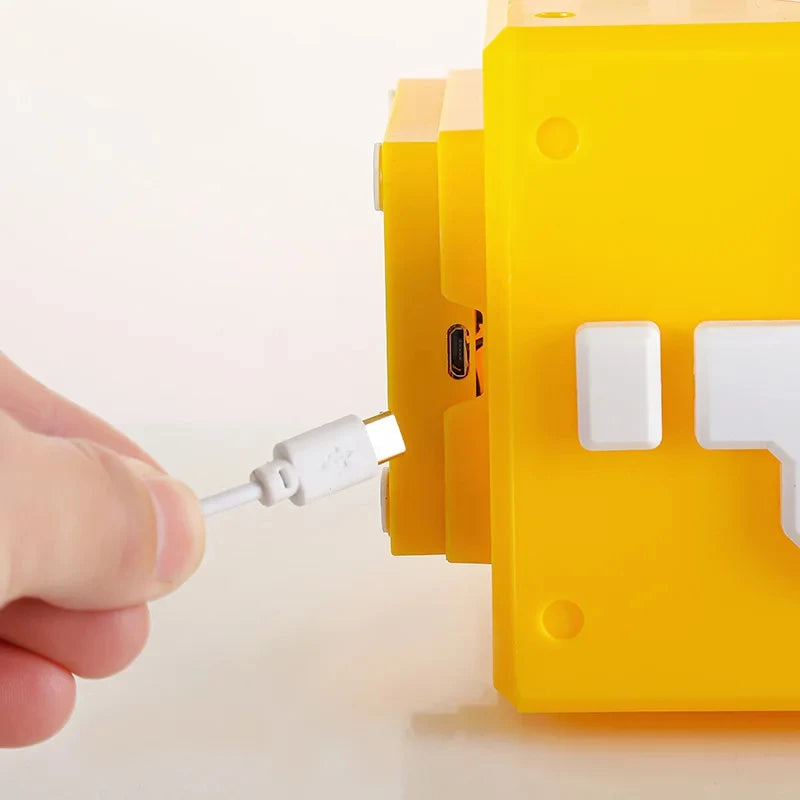 LED Question Mark Night Light With Music Anime Peripheral Children's Bedroom Bedside Lamp USB Rechargeable Gift