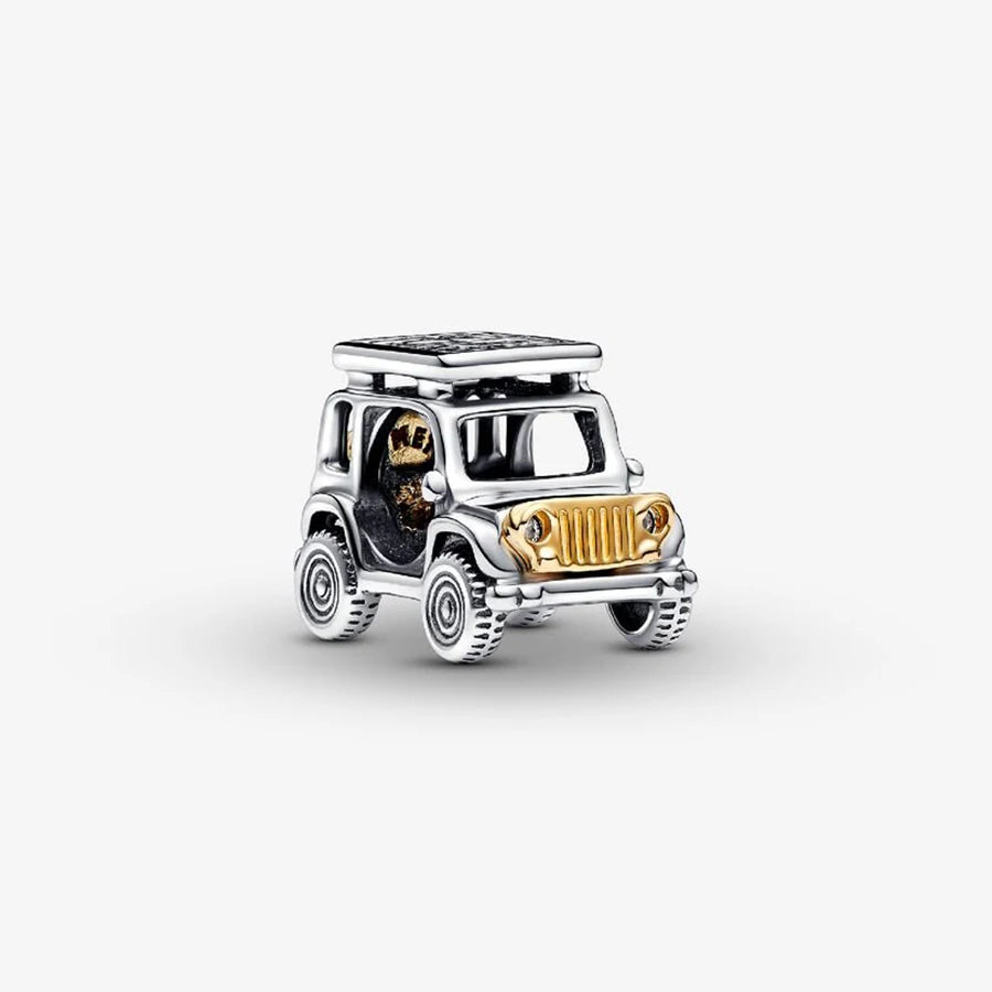 New 925 Silver Gold Bear Love Dog Bead Eternal Lucky Leaf Pumpkin Car Pendant Fashionable DIY Charm Exquisite Jewelry Gift