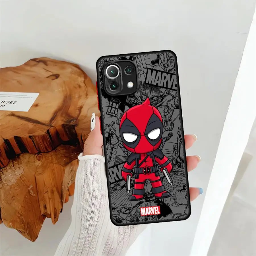 Case for Xiaomi Mi 11T 14 13 Pro 13 11 Lite 12T 12x 10T Back Phone Cover Cartoon Marvel Groot Spiderman