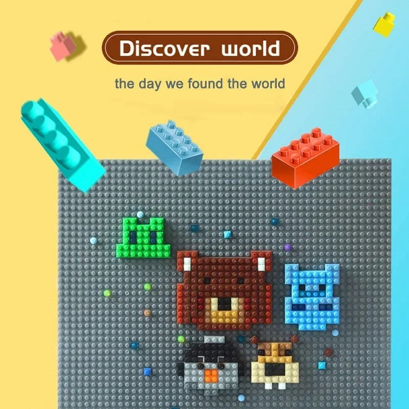 Classic Base Plates 32x32x16x16 Dots MOC DIY Plastic Bricks Baseplates City Dimensions Building Blocks Figures Construction Toys