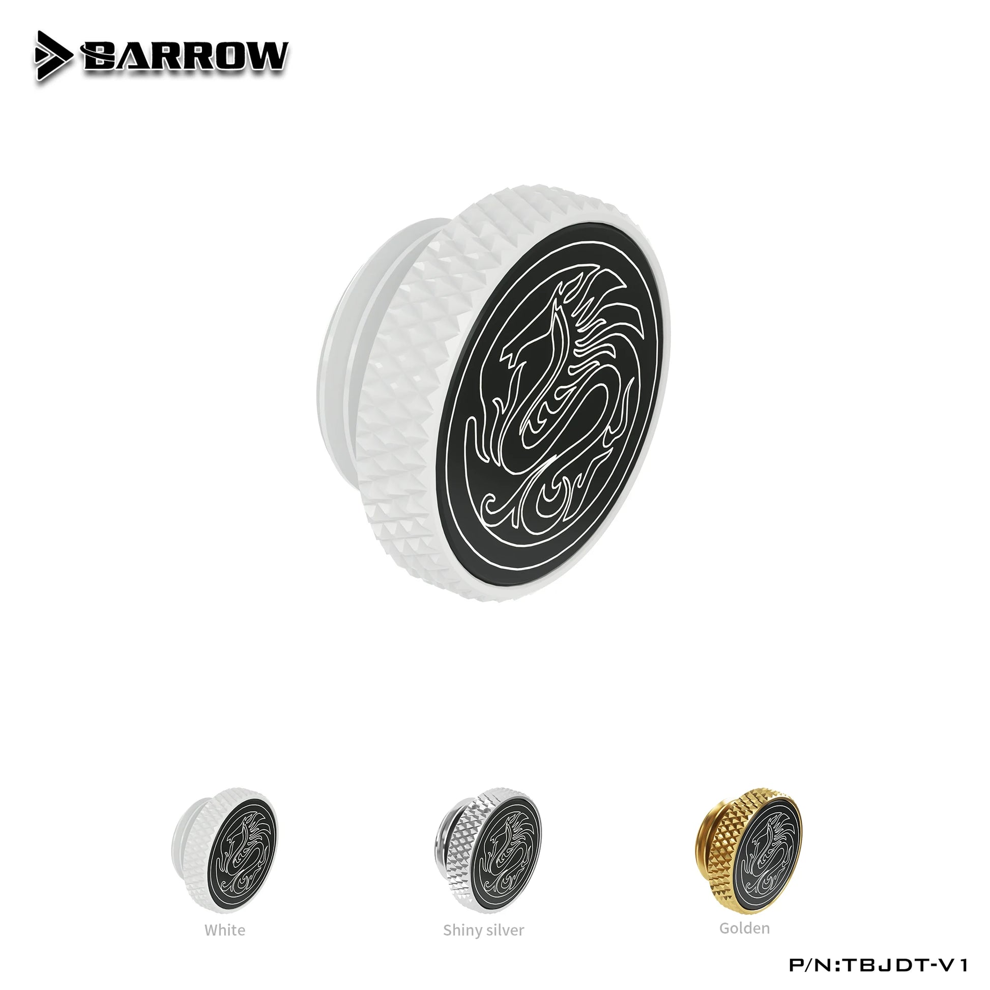 Barrow G1/4'' Plug Brass Sealing Lock Dragon Logo Special Edition Cooler Plug Computer Water Cooling Accessories Fitting