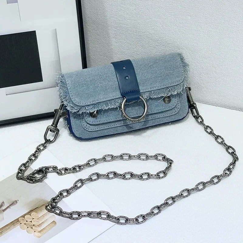 2025 New Classic Women's Leather Mini Square Bag Fashionable Versatile Wing Underarm Single Shoulder Slant Cross Bag Daily Match