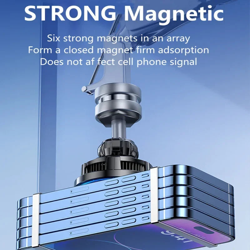 30W Ice Cooling Magnetic Wireless Car Charger Fast Charging Station for iPhone15 14 13 12 Pro Max MacSafe Car Phone Holder Stand