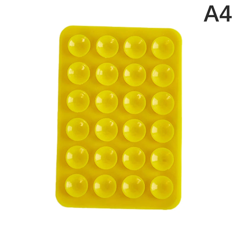 Double Side Silicone Suction Pad For Mobile Phone Fixture Suction Cup Backed Adhesive Silicone Rubber Sucker Pad For Fixed Pad