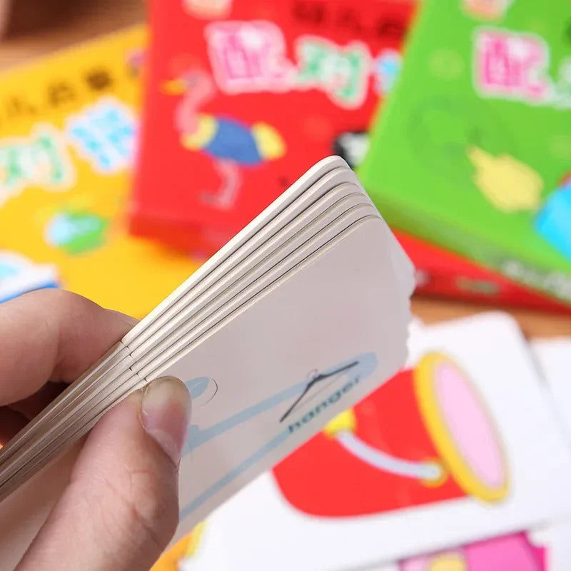 Rompecabezas educativo Montessori para niños pequeños, tarjeta a juego 4 32 piezas, juguetes de dibujos animados, forma de Color