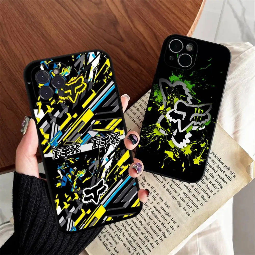 Motorcycle F-Foxes Soft Back Phone Cover Case For IPhone 17 16 Pro Max 15 12 11 16e 13 Mini 14 15 Plus