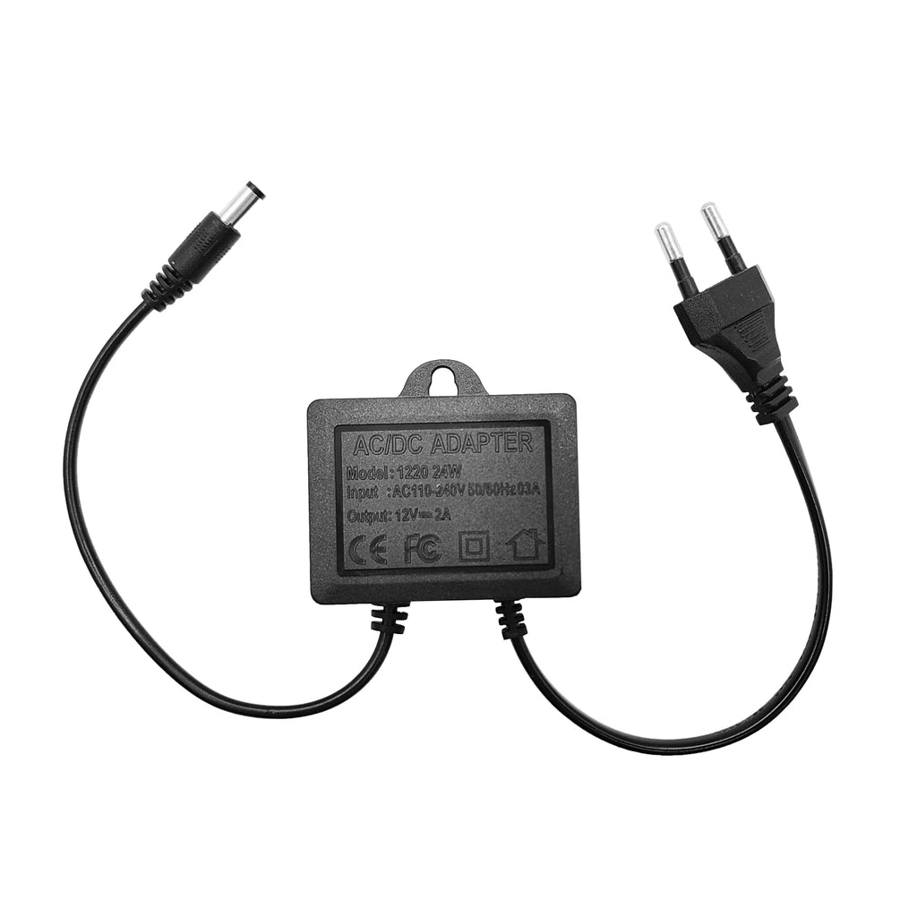 Power Adapter DC12V 2A EU Plug Outdoor Waterproof For CCTV Security Surveillance Camera Charger NVR DVR Router Input AC110V-240V