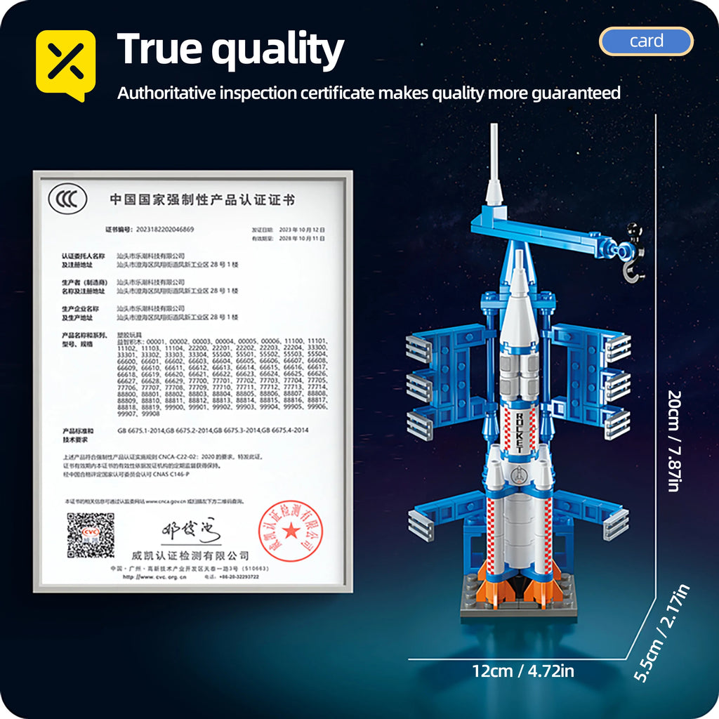 ToylinX 133 PCS Space Exploration Shuttle Building Set Toys Space Rocket Building Toys for Kids Educational Toy for Boys Girls