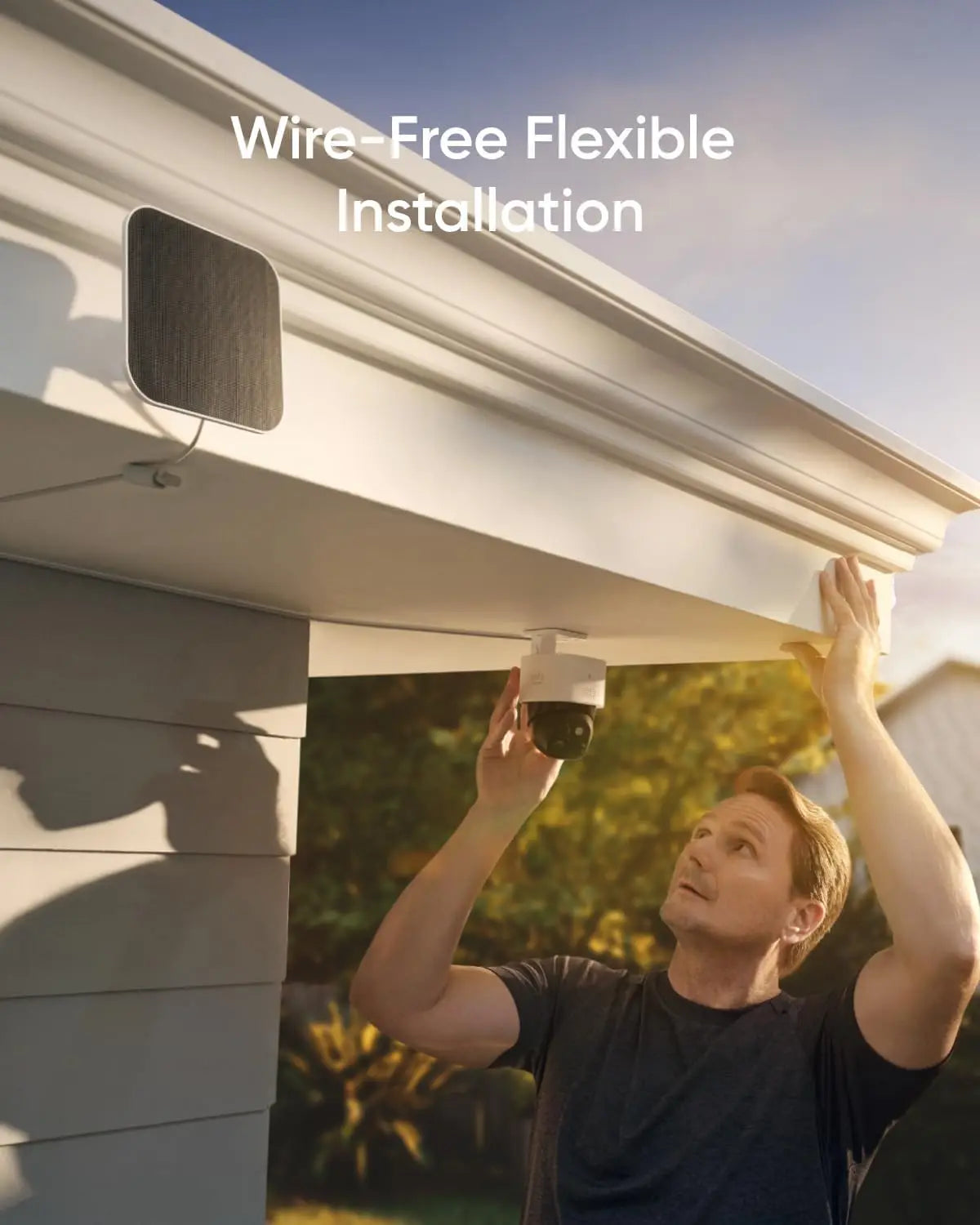 Renewed eufy Security SoloCam S3(S340), Solar Security Camera, Wireless Outdoor Camera, 360 Degree Pan & Tilt Surveillance