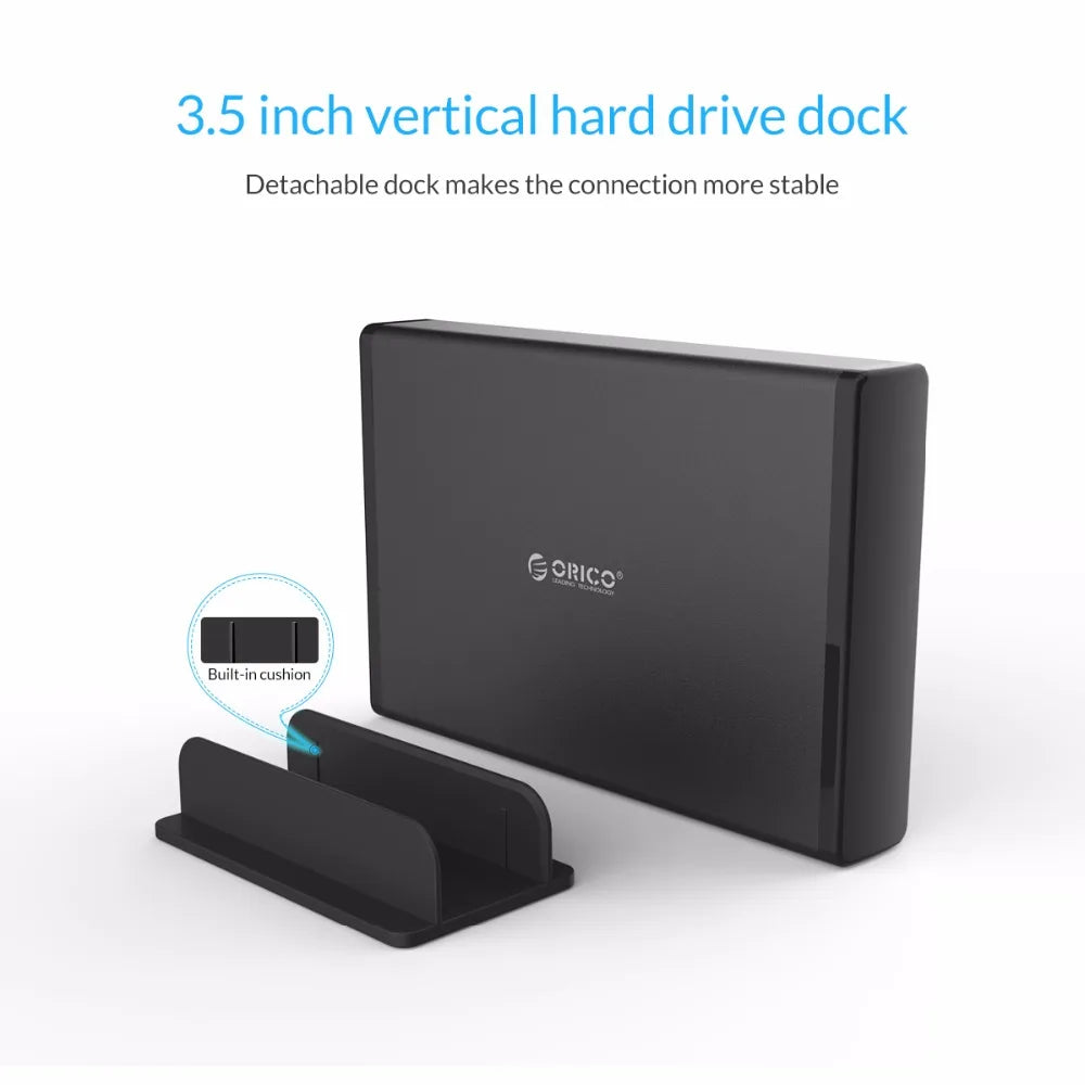 ORICO 3.5'' HDD Case SATA to USB 3.0 Adapter External Hard Drive Enclosure for 2.5" 3.5" SSD Disk HDD Case for PC